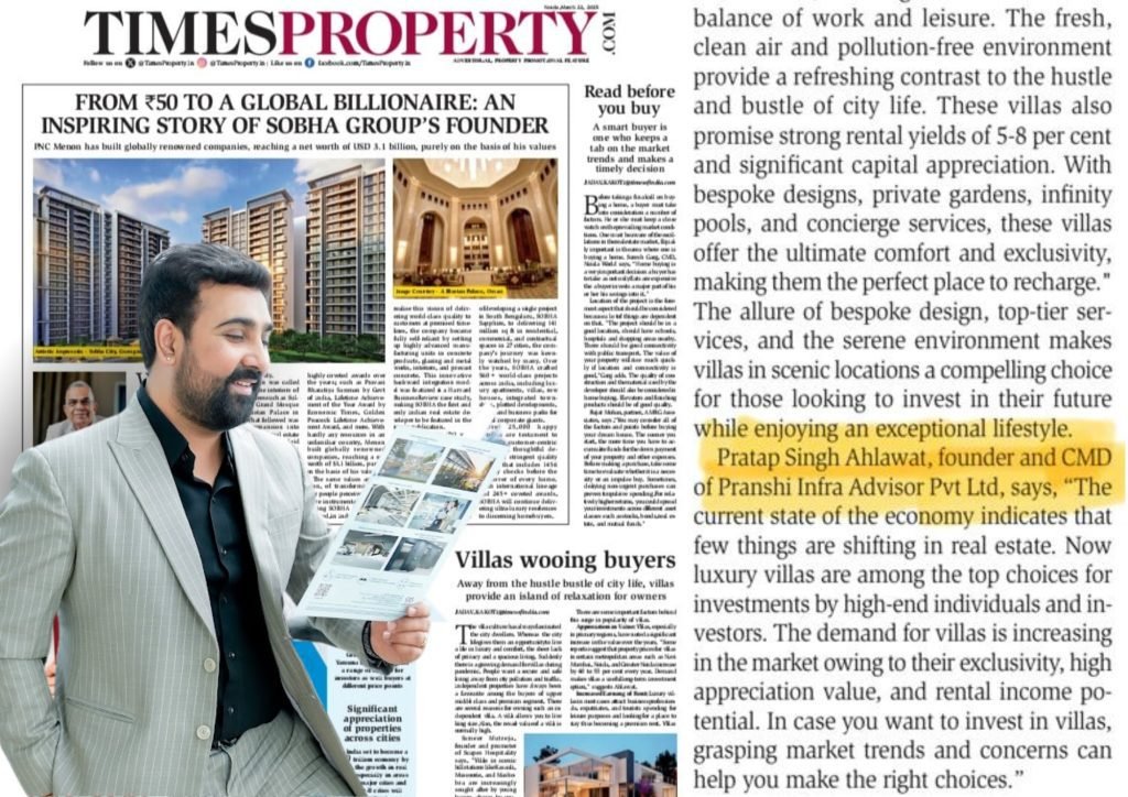 times property post Pranshi Infra Advisor PVT. LTD