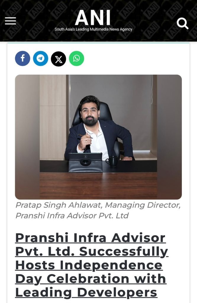 ani post Pranshi Infra Advisor PVT. LTD